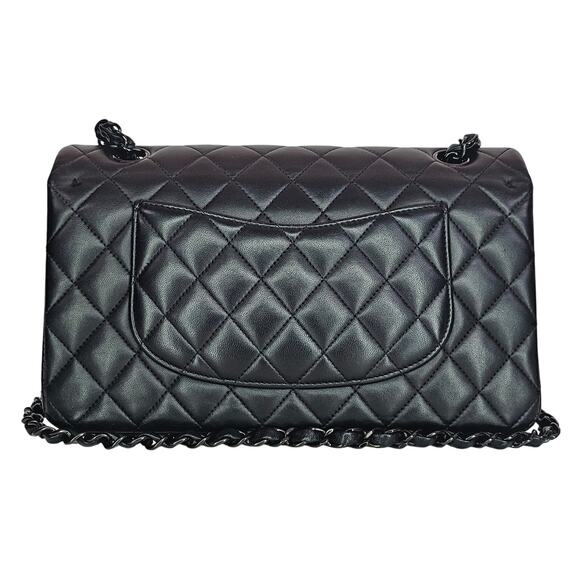 Chanel Lambskin Quilted Medium Double Flap So Black - Picture 2 of 16